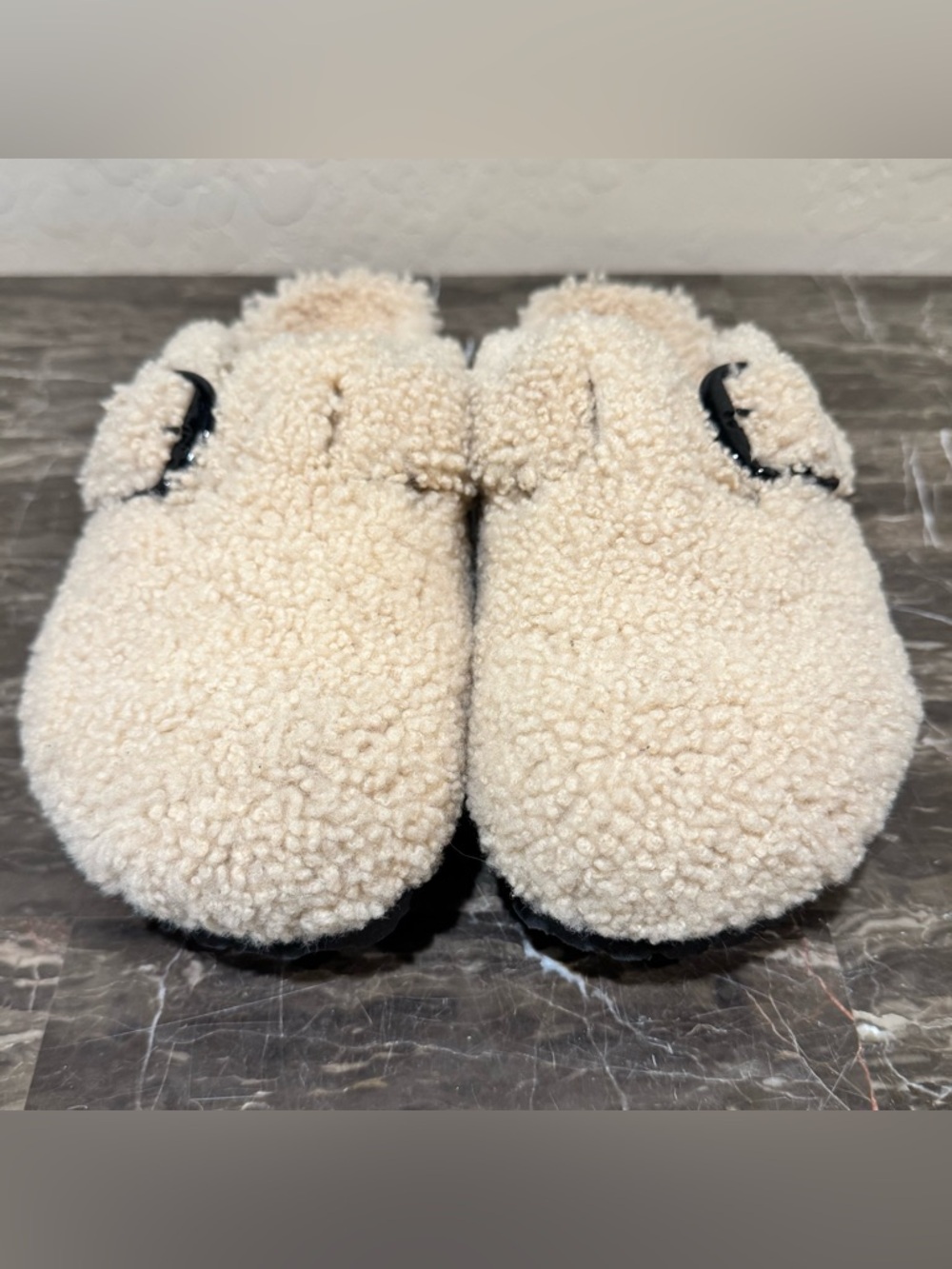 NEW Birkenstock Papillio Boston Big Buckle Sherpa Clogs - Picture 6 of 15